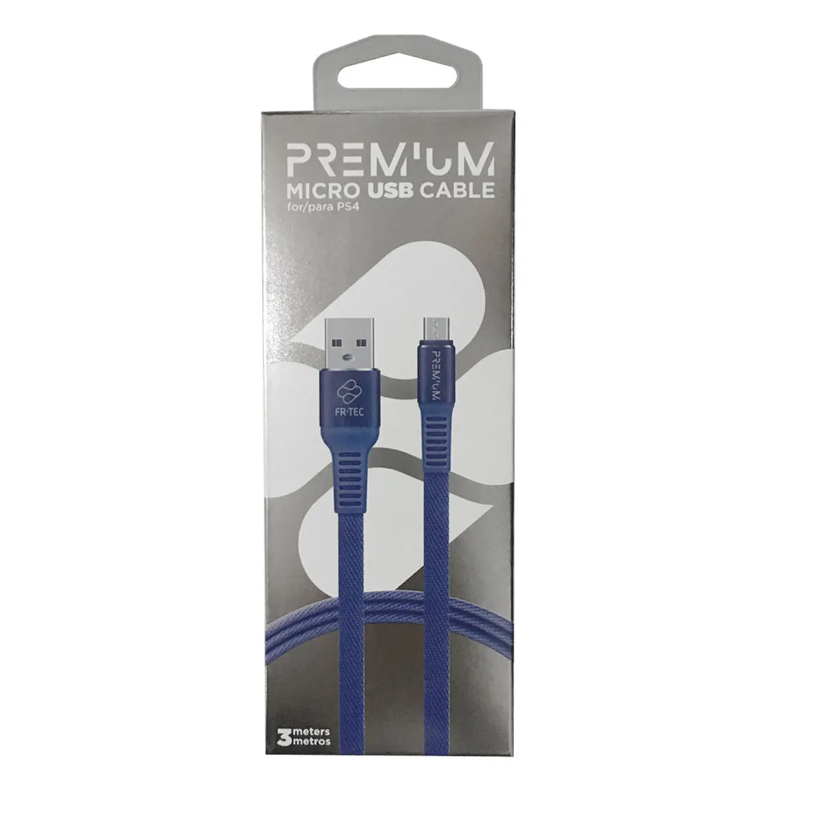 Cabo Micro Usb Para Usb Fr-Tec Ft0025 Azul 3 M 1