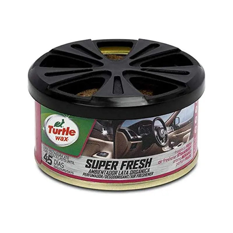 Ambientador Para Automóveis Turtle Wax Super Fresh Lata Morango 1
