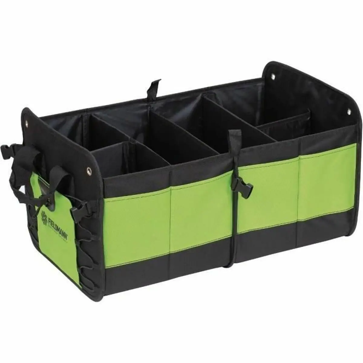 Organizador Dobrável Para O Porta-Malas Fieldmann Preto Verde Plástico 1