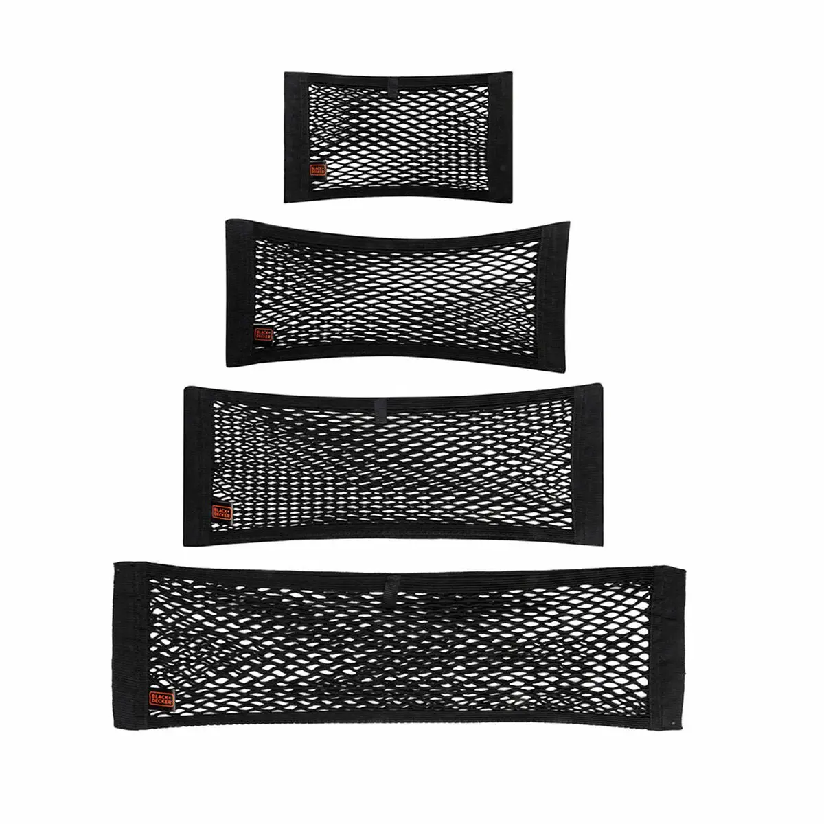 Rede De Armazenamento Para Carro Black & Decker Preto 40/50/60/80 X 25 Cm 4 Peças 1