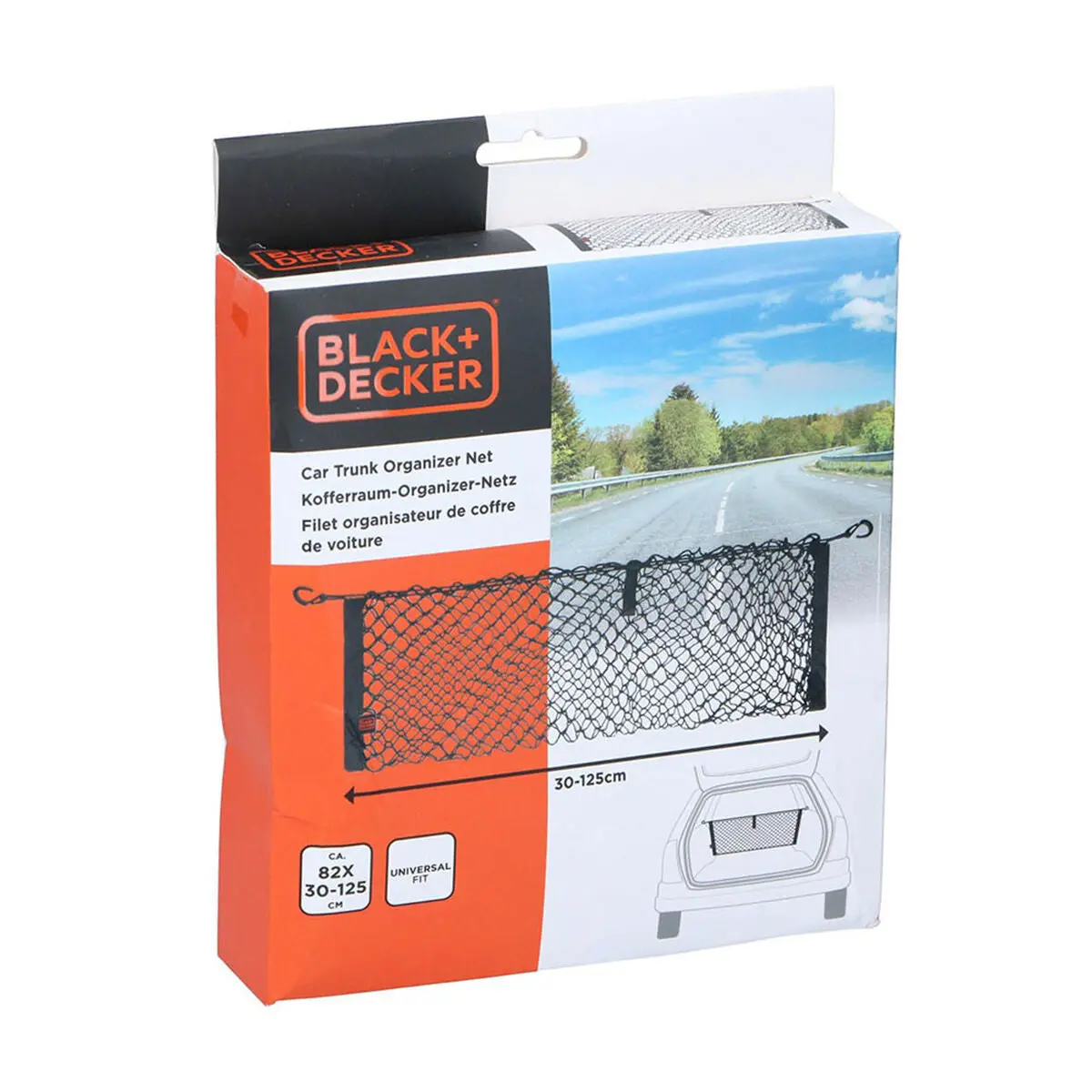 Rede Para Bagageira Black & Decker Preto 30-125 X 82 Cm 1