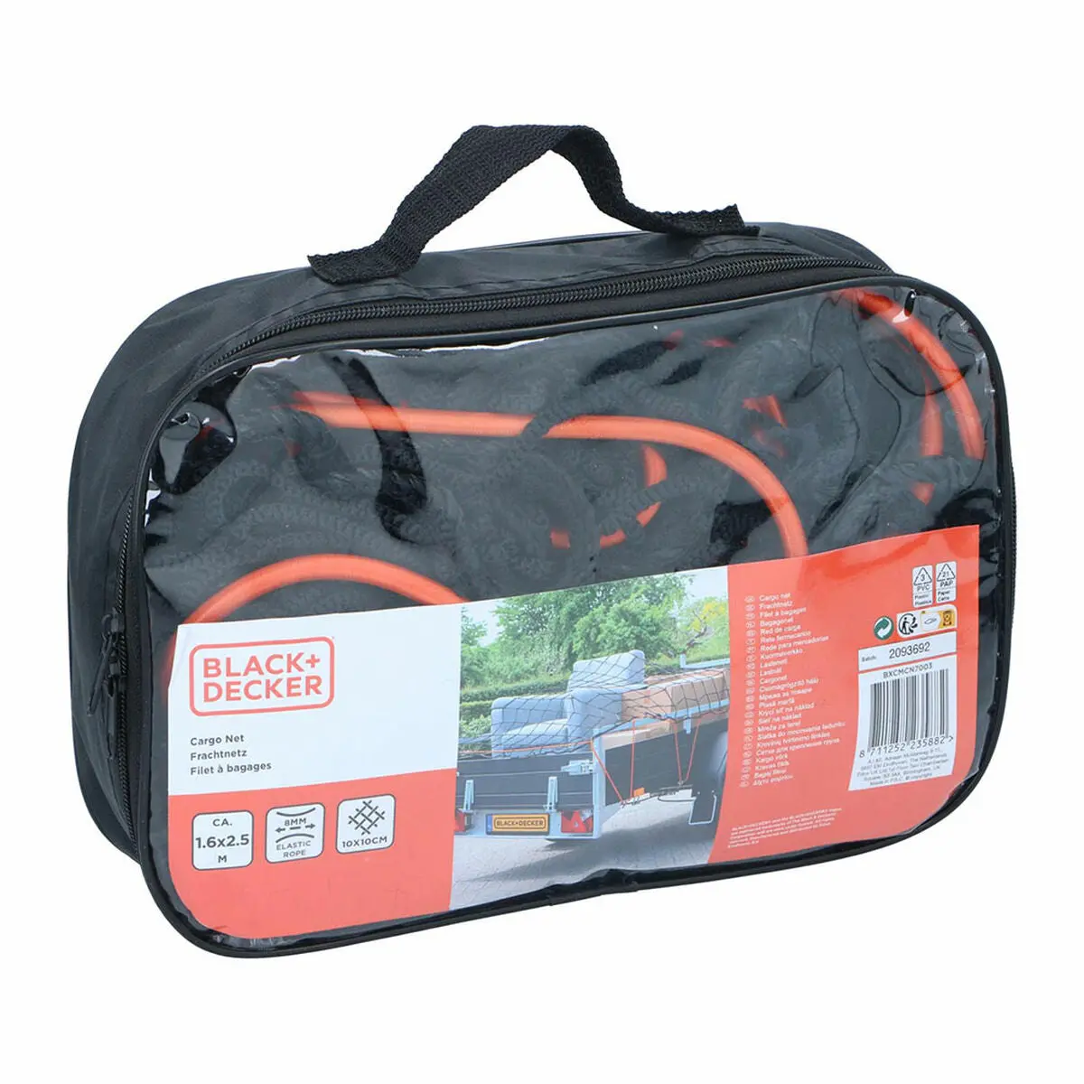 Rede De Reboque Black & Decker 1,6 X 2,5 M Preto Plástico 1