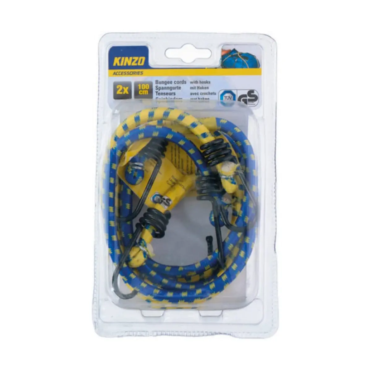 Corda Para Bagagem Kinzo Carro 100 Cm Ø 8 Mm (2 Unidades) 1