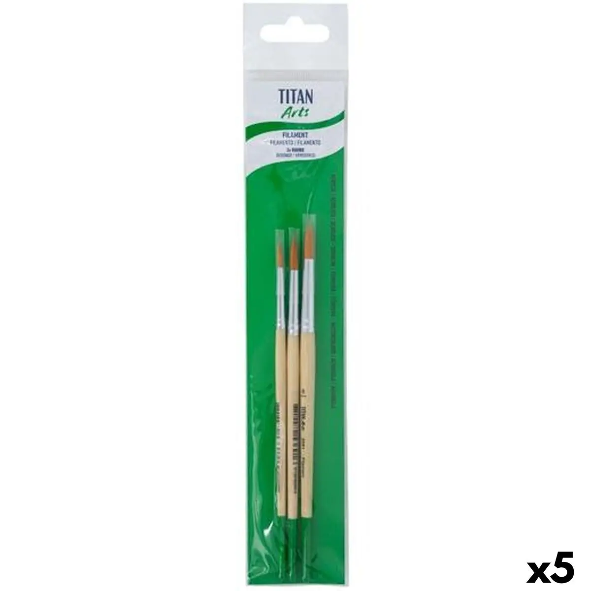 Pincéis Titan Arts 258/4-6-8 3 Peças (5 Unidades) 1