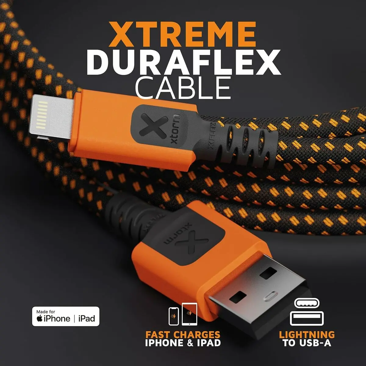 Cabo Usb Xtorm Cxx2001 Laranja 2