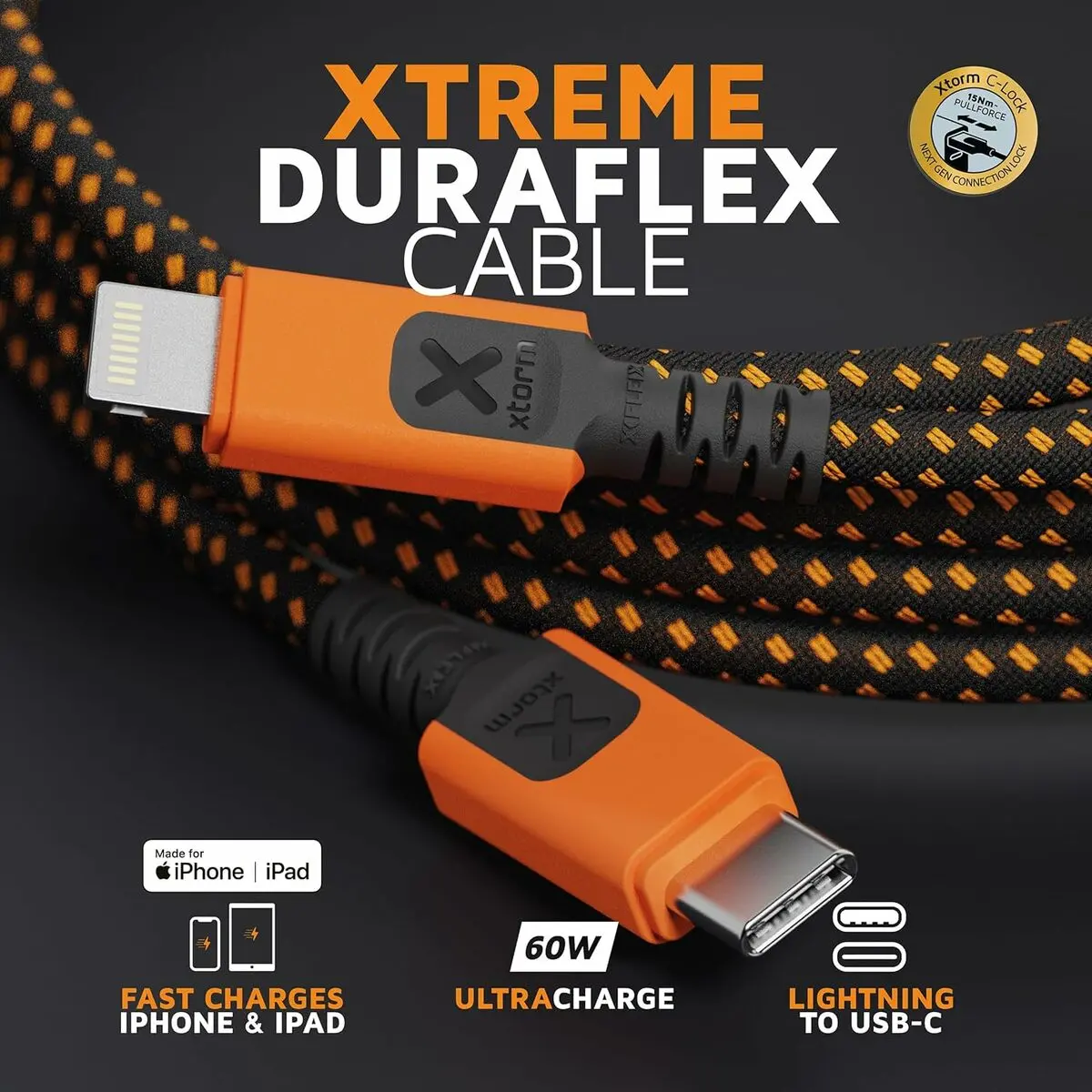Cabo Usb Xtorm Cxx2002 Laranja 2
