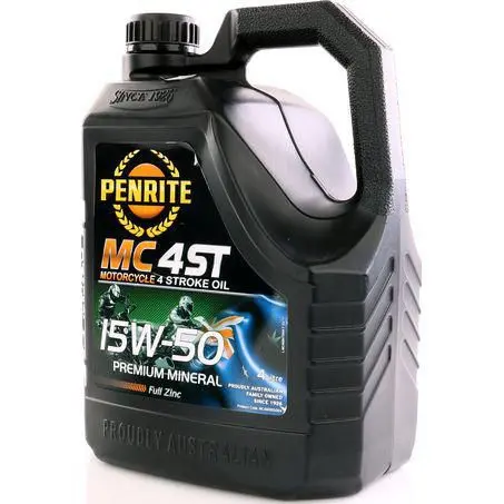 Penrite 4-Stroke 15W-50 Mineral Motorcycle Engine Oil 4L - Mc4min15004 1