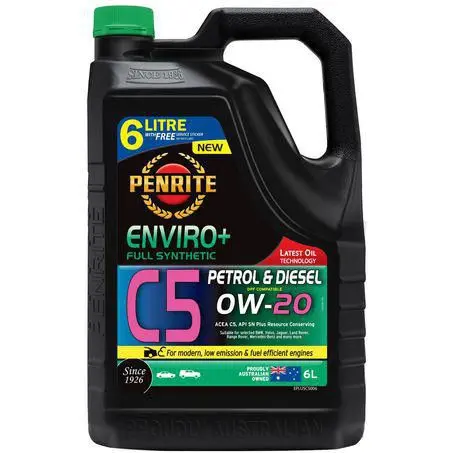 Penrite Enviro+ C5 0W-20 6L Engine Oil - Eplusc5006 1