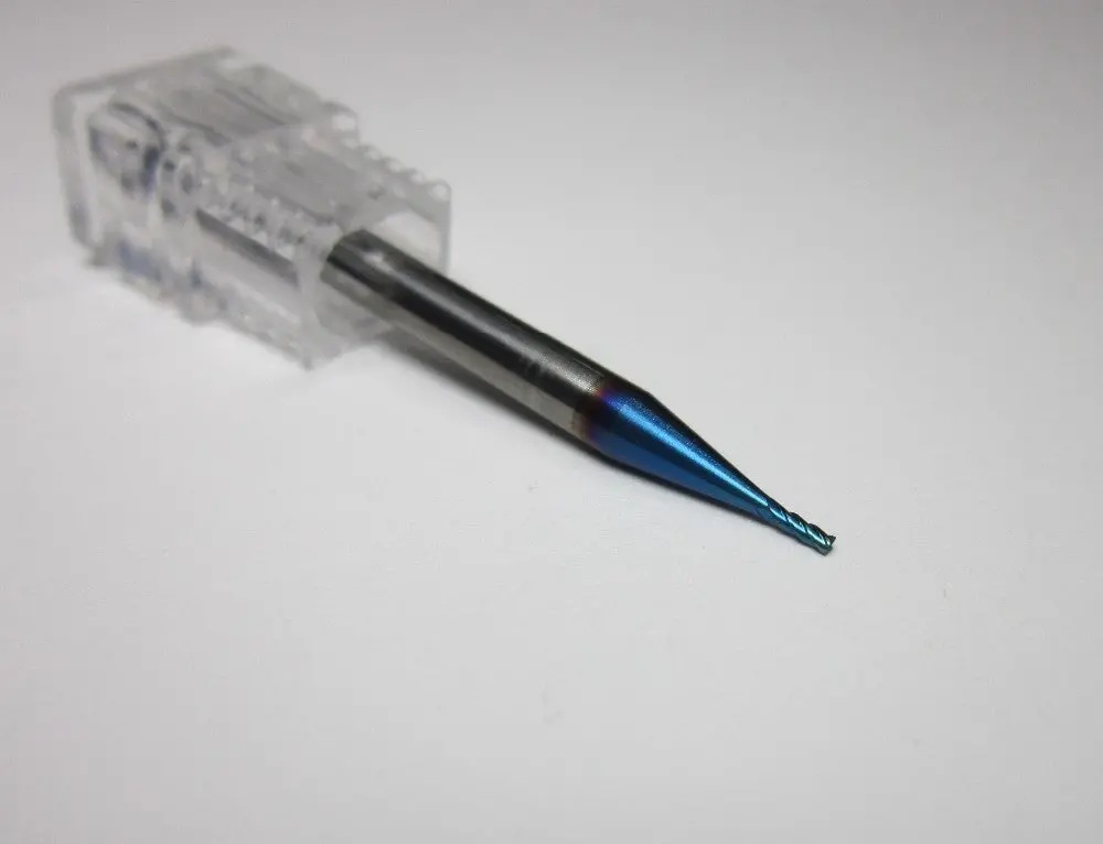 8Pcs Hrc68 4F Tungsten Carbide End Mills Milling Cutter Bit 2