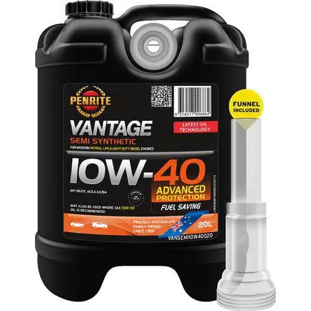 Penrite Vantage Semi Synthetic 10W-40 20L Engine Oil - Vansemi10w40020 1