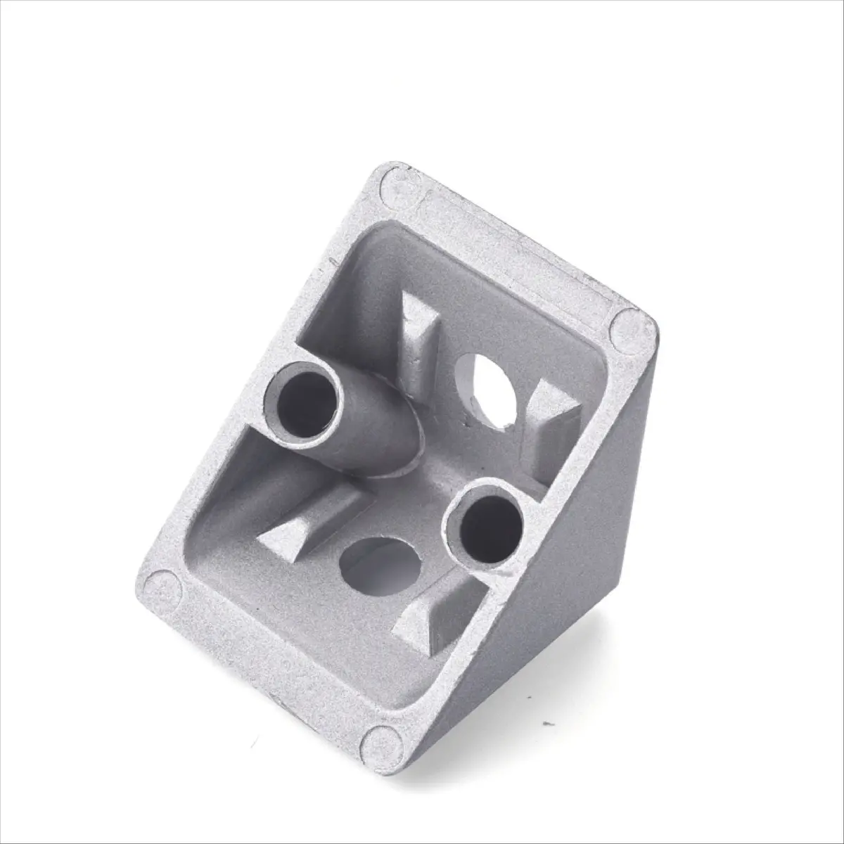 90 Degree Corner Cast Brackets 3030 With Black Lid -Zinc 2