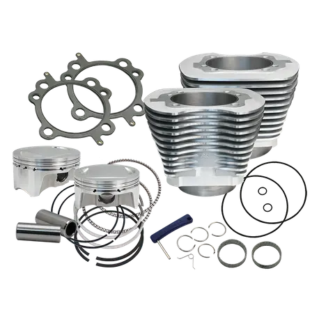 S&S Cycle - 107" Bolt-In Big Bore Kit For 2007-'17 Hd® Big Twins (Except '17 Touring) - Silver Finish 1
