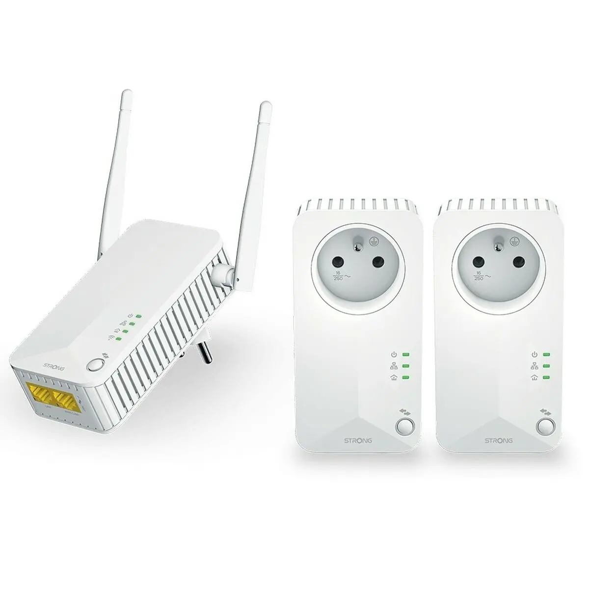 Adaptador Plc Strong Branco (3 Unidades) 1