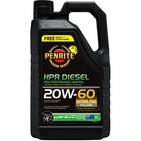 Penrite Hpr Diesel 15 Mineral 20W-60 5L Engine Oil - Hprd005 1