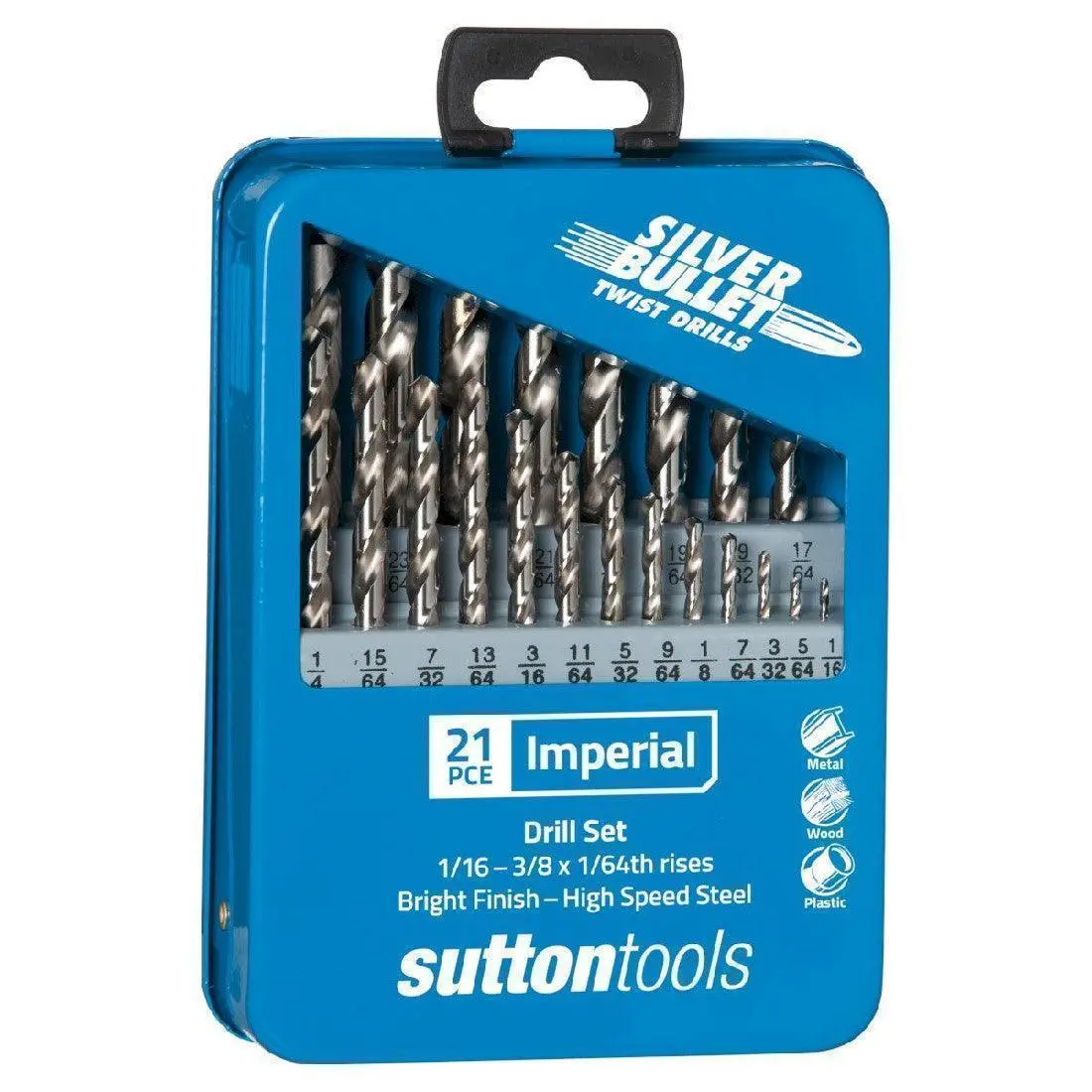 Drill D101 Mtls2 Jobber Hss Silv Bullet Set 1/16-3/8In 21Pc 1