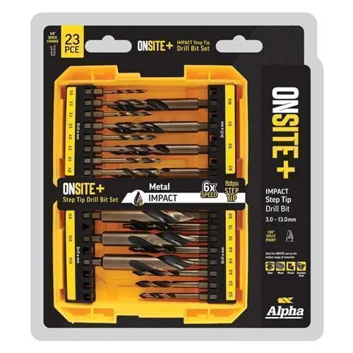 23 Pce Onsite Plus Step Tip Drill Set 1
