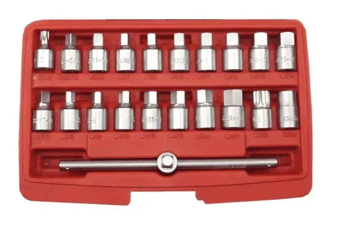 21 Piece 3/8" Dr Master Driveain Plug Key Set 1