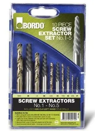Screw Extractor Set W/ Left Hand Drills 1