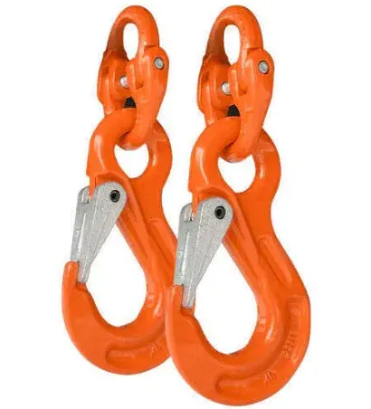 G80 Vehicle Chain Safety Hook Set M6 - Orange 1