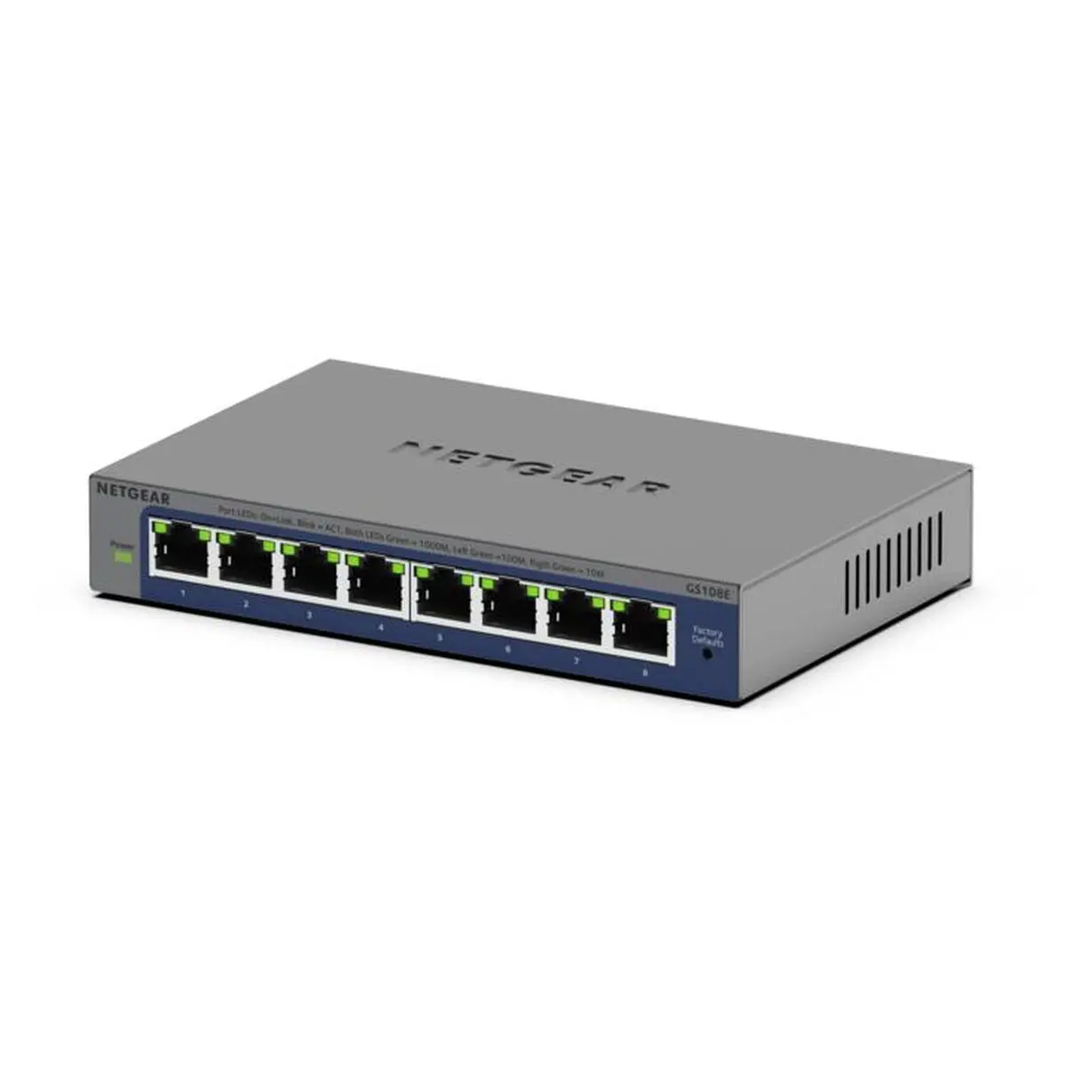 Cabo Usb Netgear Gs108e-400Eus Cinzento 1