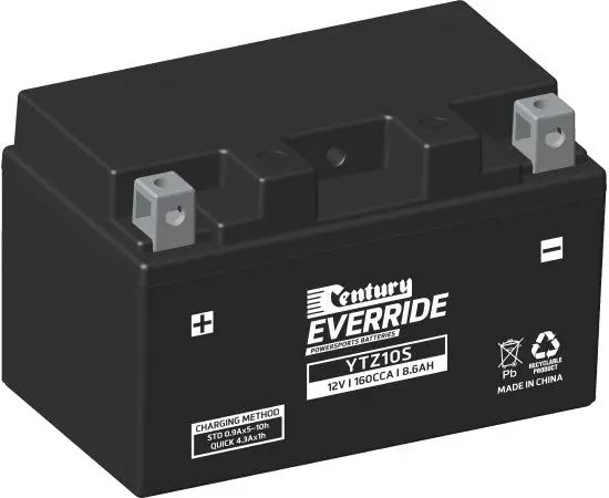 Century Ytz10s Motorcycle Agm Battery - 160Cca 8.6Ah 1