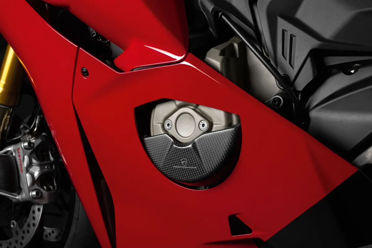 Ducati Panigale V4 Carbon Fiber Stator Cover Protection 2