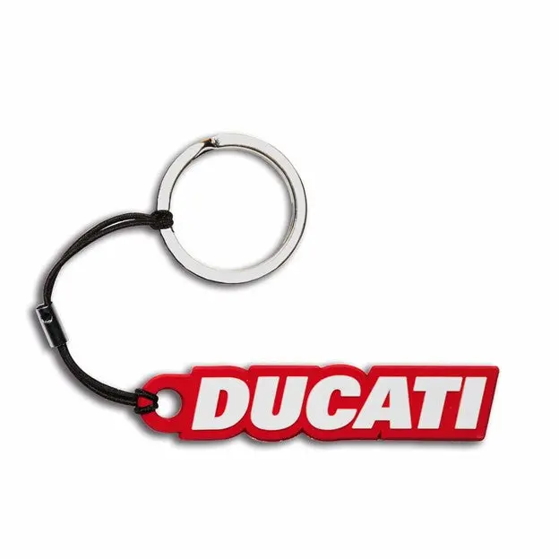 Ducati Logo Rubber Key Ring 1