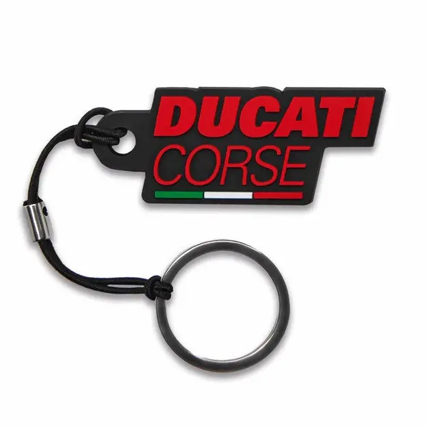 Ducati Corse Black Rubber Key Ring 1
