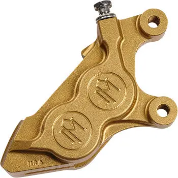 Performance Machine 4 Piston Caliper Front - Gold 1