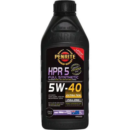Penrite Hpr 5 Fully Synthetic 5W-40 1L Engine Oil - Hpr05001 1