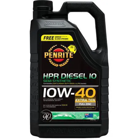 Penrite Hpr Diesel 10 Semi Synthetic 10W-40 5L Engine Oil - Hprd10005 1