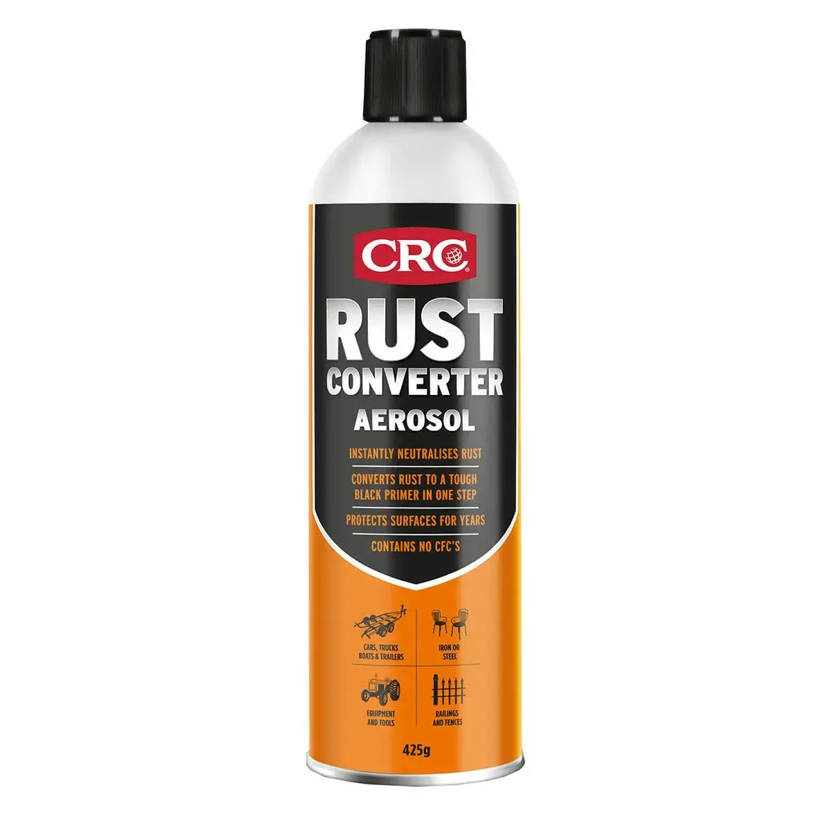 Crc Rust Converter Aerosol 425G - Fast-Acting Rust Treatment Spray (14610) 1