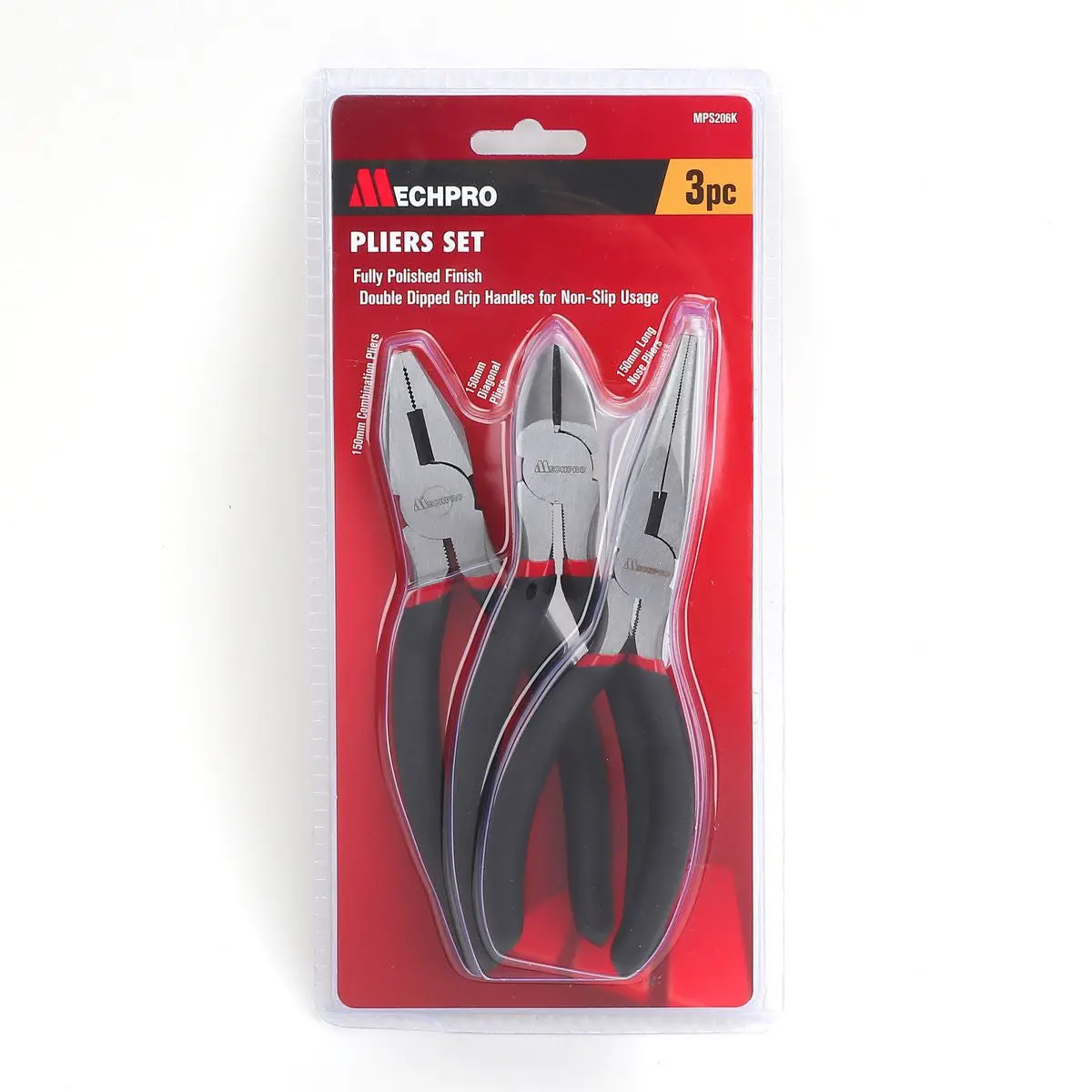 Mechpro 3 Piece Pliers Set – Mps206k 2