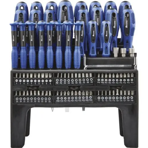 Mechpro Blue 100 Piece Screwdriver & Bit Set – Mpbsd104k 1