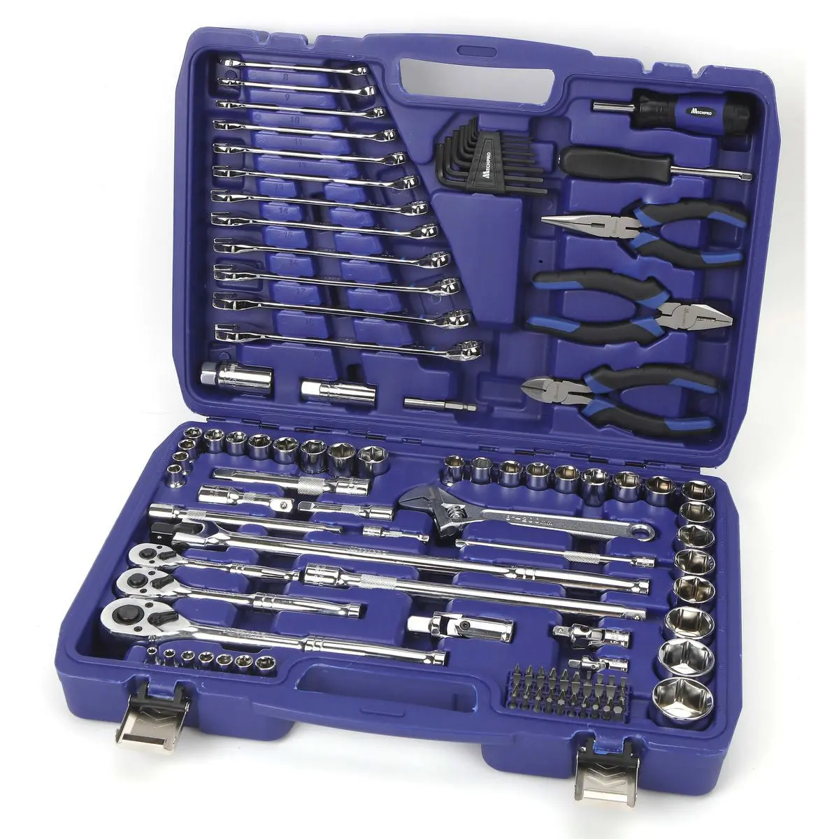 Mechpro 117-Piece Automotive Tool Kit | Professional Grade Socket Set - Mp224kcrv 1