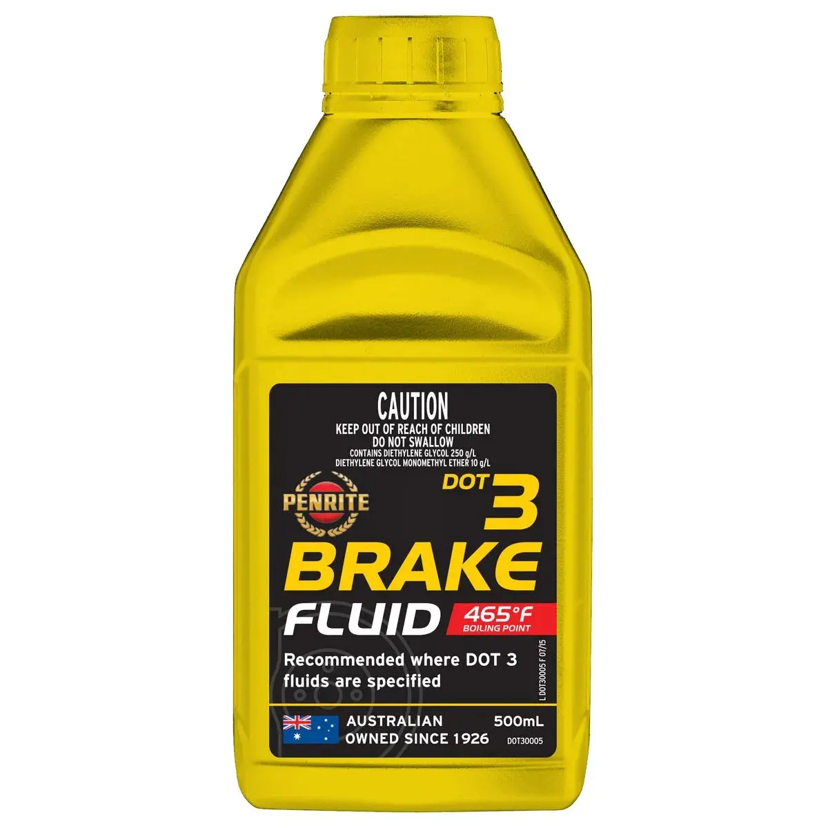 Penrite Dot 3 Brake Fluid 500Ml - Dot30005 1
