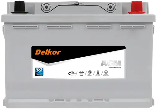 Delkor Agm Ln3 Stop-Start Battery - 760Cca 70Ah 1