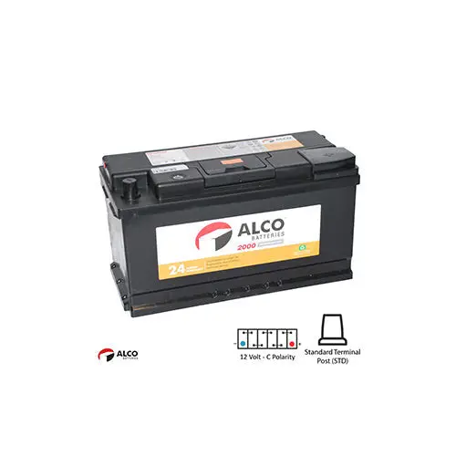 Alco Mf60038 Normal Lead Acid Battery Din88 Din100 900Cca - 24 Month Warranty 1
