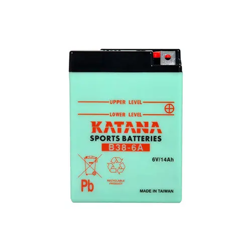 6V Katana Motorcycle Battery B38-6A | 13Ah, 6-Month Warranty 1