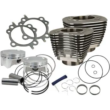 S&S Cycle 100" Sidewinder Big Bore Kit For 1999-'06 Hd® Big Twin Models - Wrinkle Black 1