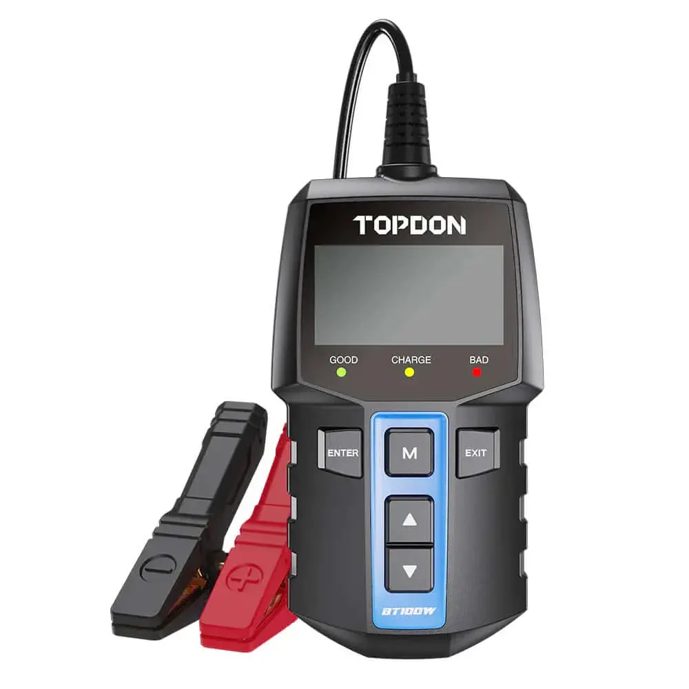 Topdon Bt100w 12V Car Battery Tester Wireless Battery Load Tester Cranking Test 1