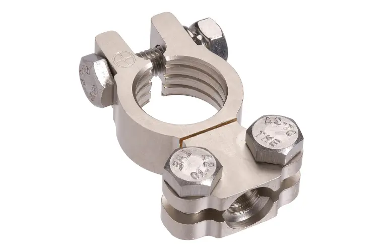 Projecta Battery Terminal Satin Forged Brass Saddle Type - Bt811-P1 1