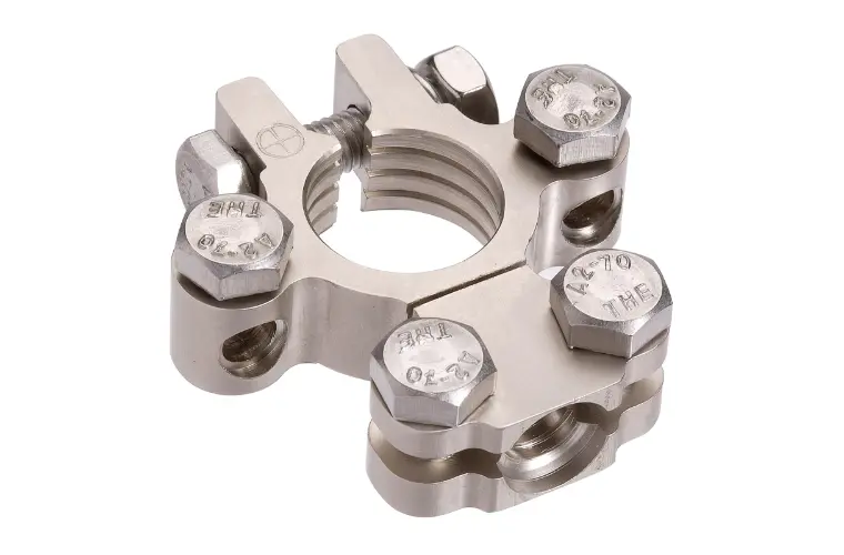 Projecta Battery Terminal Satin Forged Brass Saddle Type - Bt820-P1 1