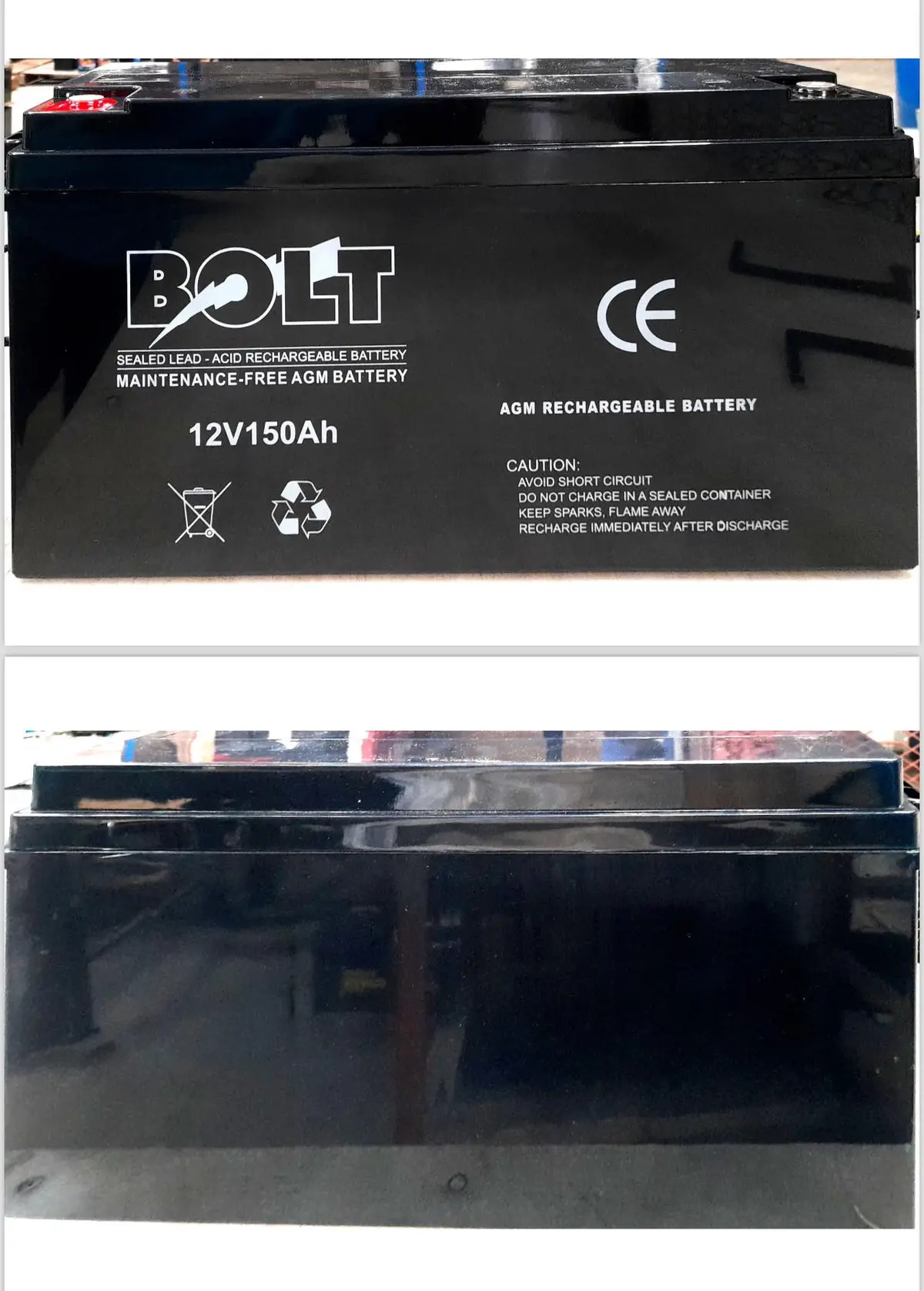 Bolt 12V 150Ah Agm Deep Cycle Battery 1