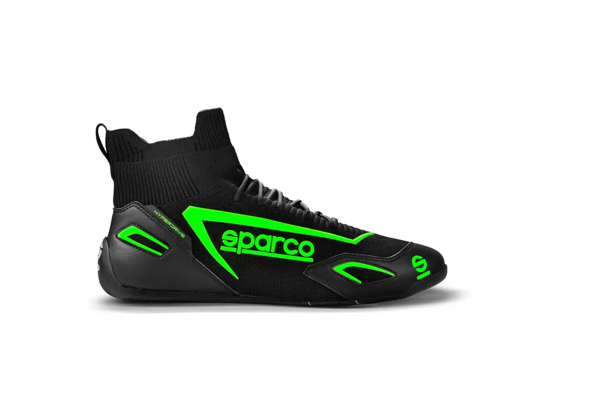 Botines Gaming Sparco Hyperdrive 41 Negro / Verde Fluor Reacondicionados 1