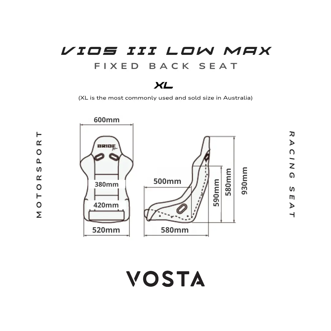 Bride Vios Iii Japan Style Bucket Seat - Adr Approved 2