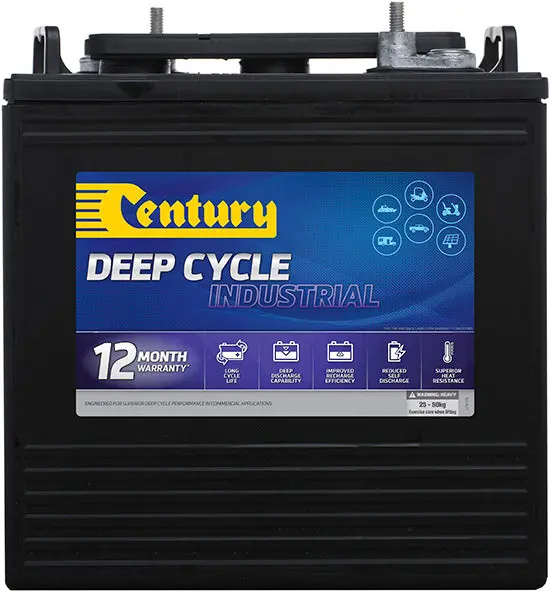 Century C105 6V 225Ah Deep Cycle Industrial Battery - 12 Months Warranty 1