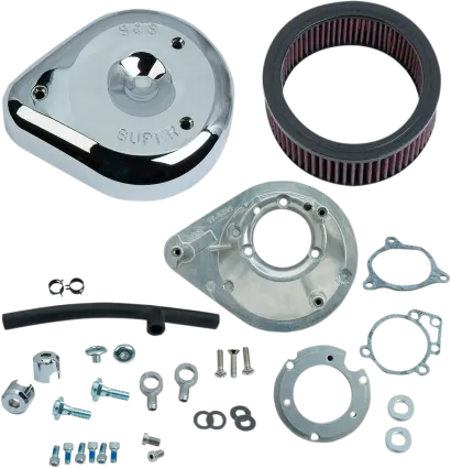 S&S Cycles Twin Cam Tear Drop Air Cleaner - Chrome 1