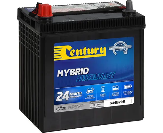 Century S34b20r Agm Hybrid Auxiliary Battery - 12V 270Cca 1