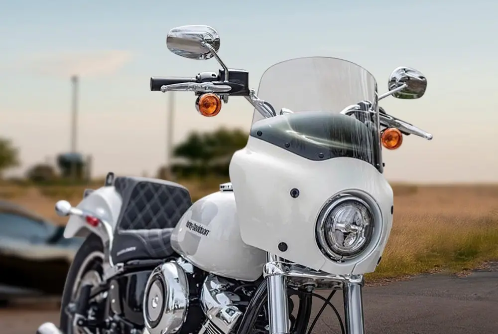 Memphis Shades Vented Road Warrior Motorcycle Windshield - Image 2